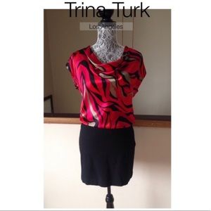 $230 Trina Turk “Luci” Silk Dress Sz 8